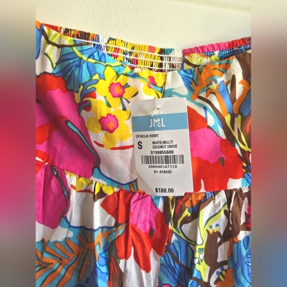 NWT! J. McLaughlin, Ophelia Maxi Skirt in Coconut Grove, Size Small, MSRP $188 - Picture 9 of 11